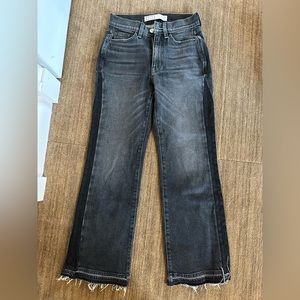 AYR gray/black cropped jeans